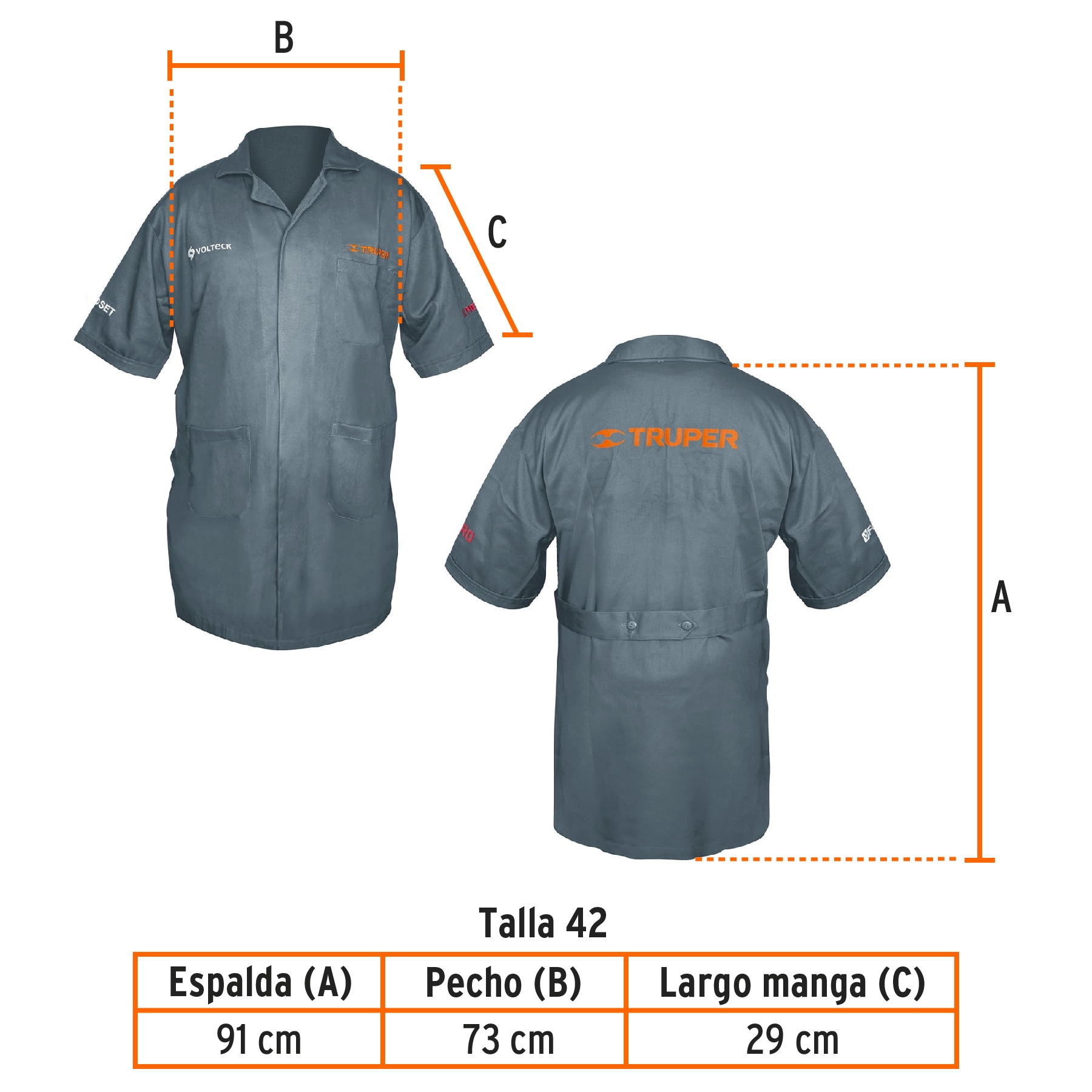 Bata de trabajo, talla 42, TRUPER