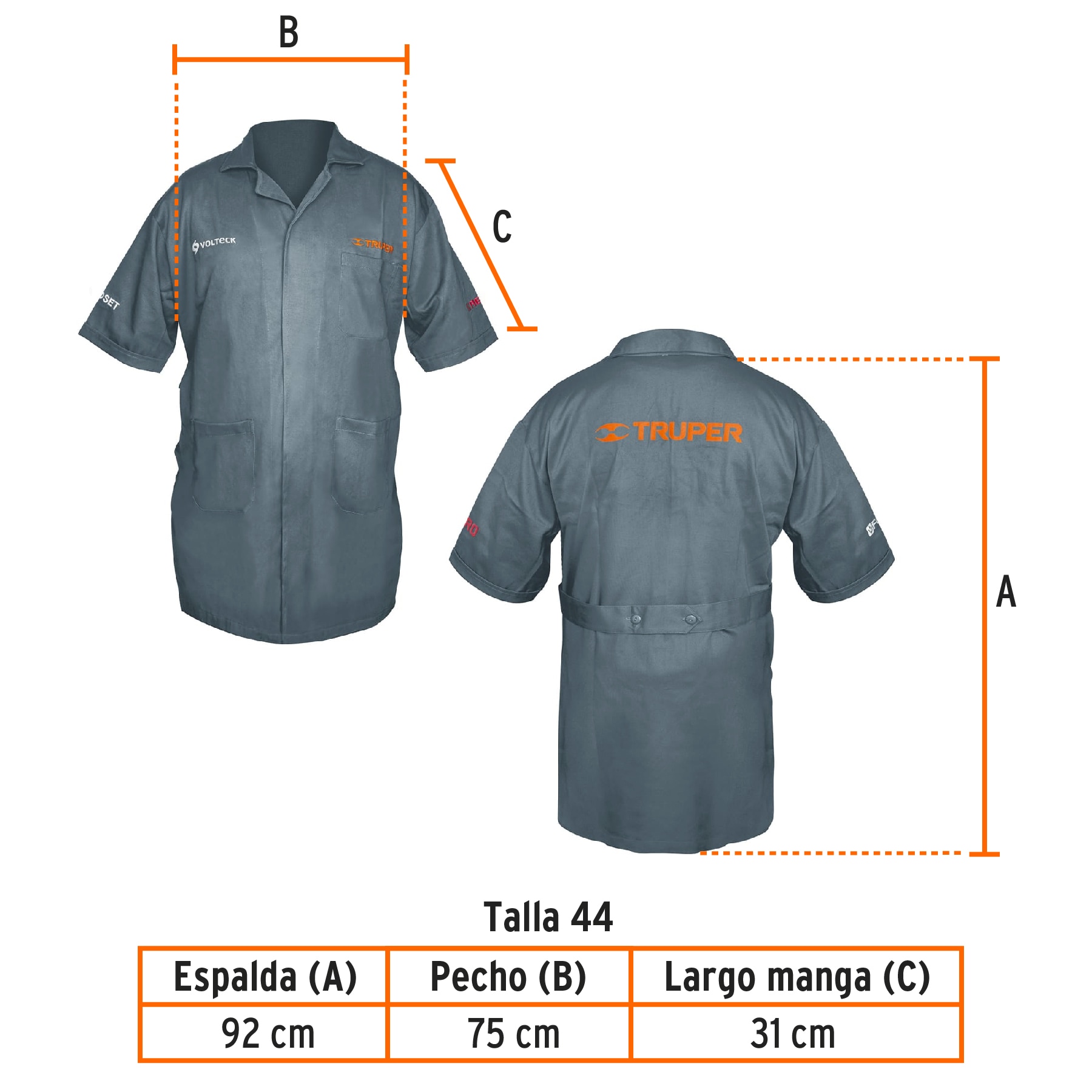 Bata de trabajo, talla 44, TRUPER