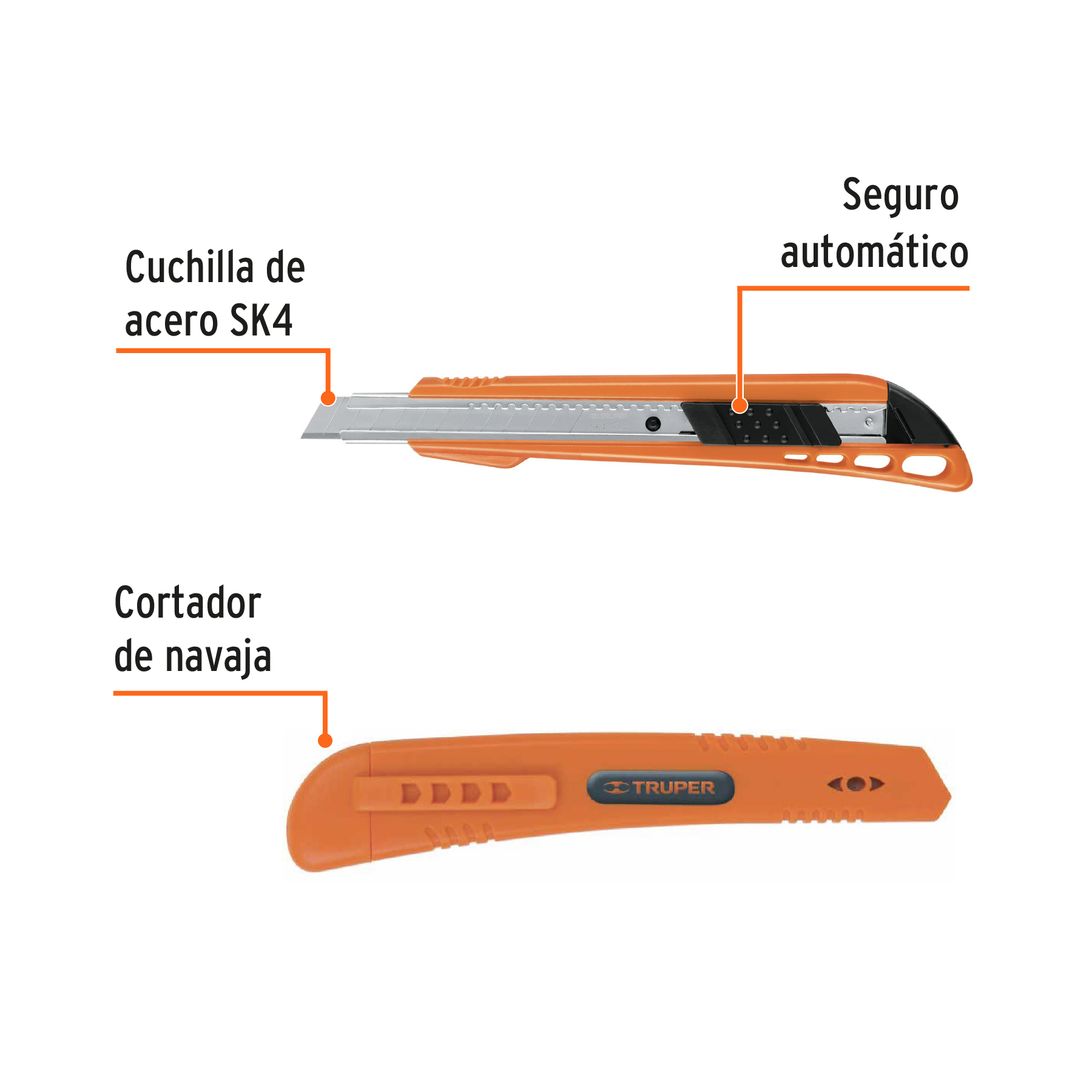 Cutter profesional 5″ con alma metálica - SISCO