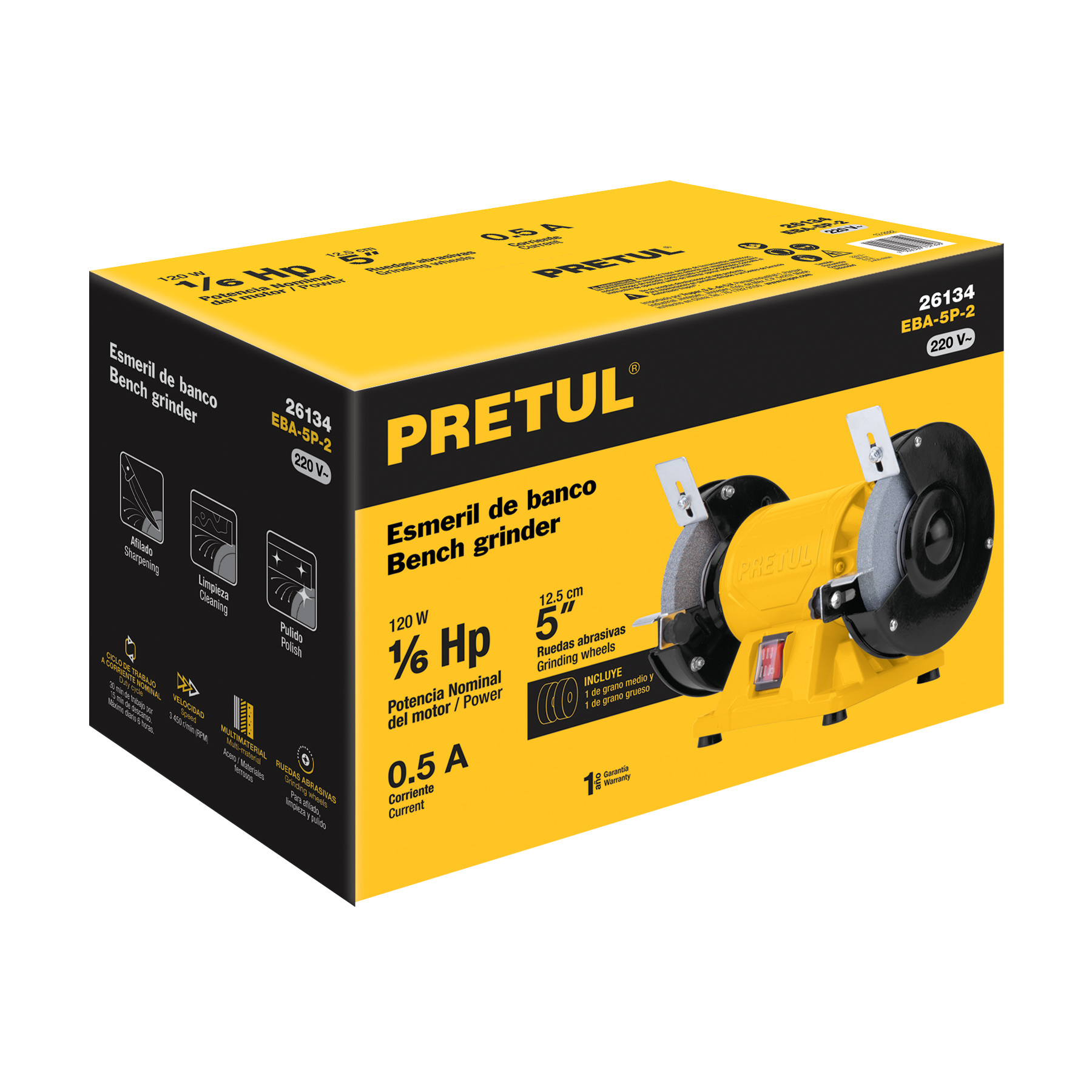 Ficha Tecnica Esmeril De Banco De 5 1 6Hp 220V Pretul ficha-tecnica-esmeril-de-banco-de-5-1-6hp-220v-pretul