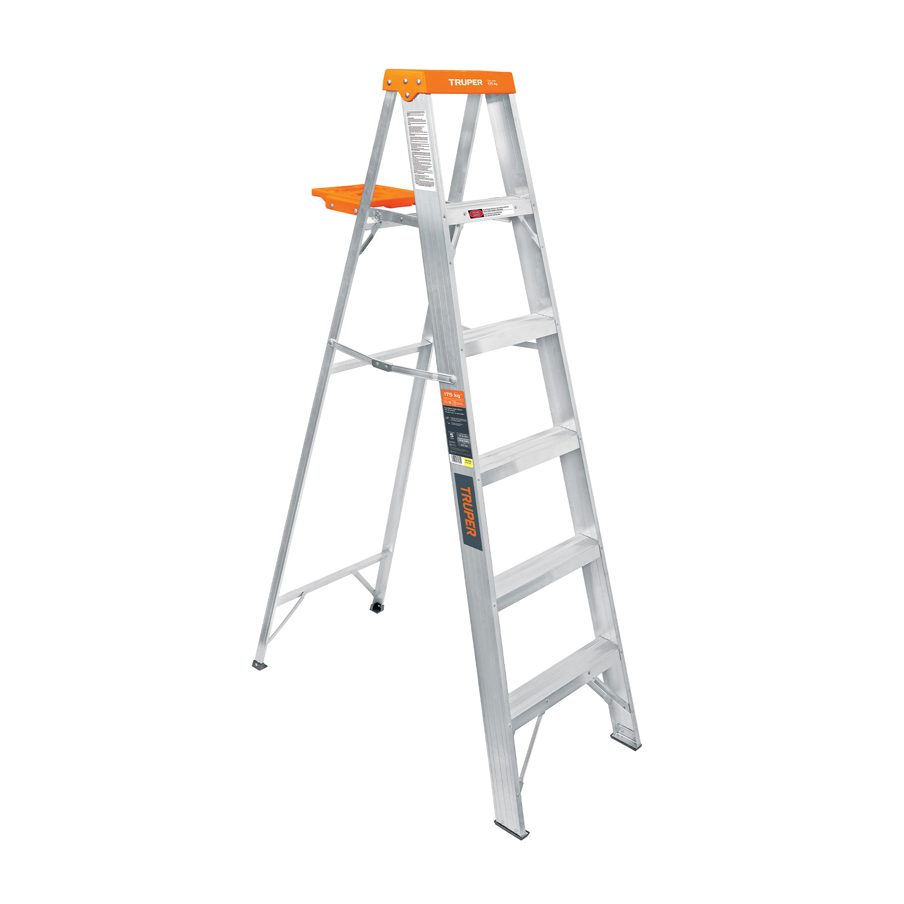 Escaleras de Tijera 2 Peldañoss T3 Max2.1m P3kg EAluminio, Truper