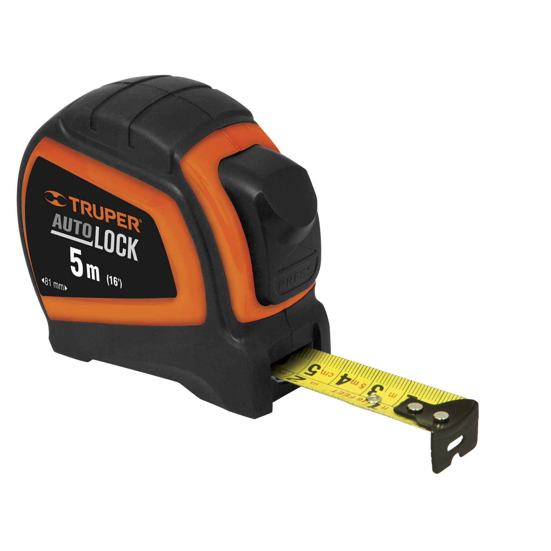 Flexómetro FISCO TV5M-SR 5m X 25mm - Clase I, Caja ABS Con