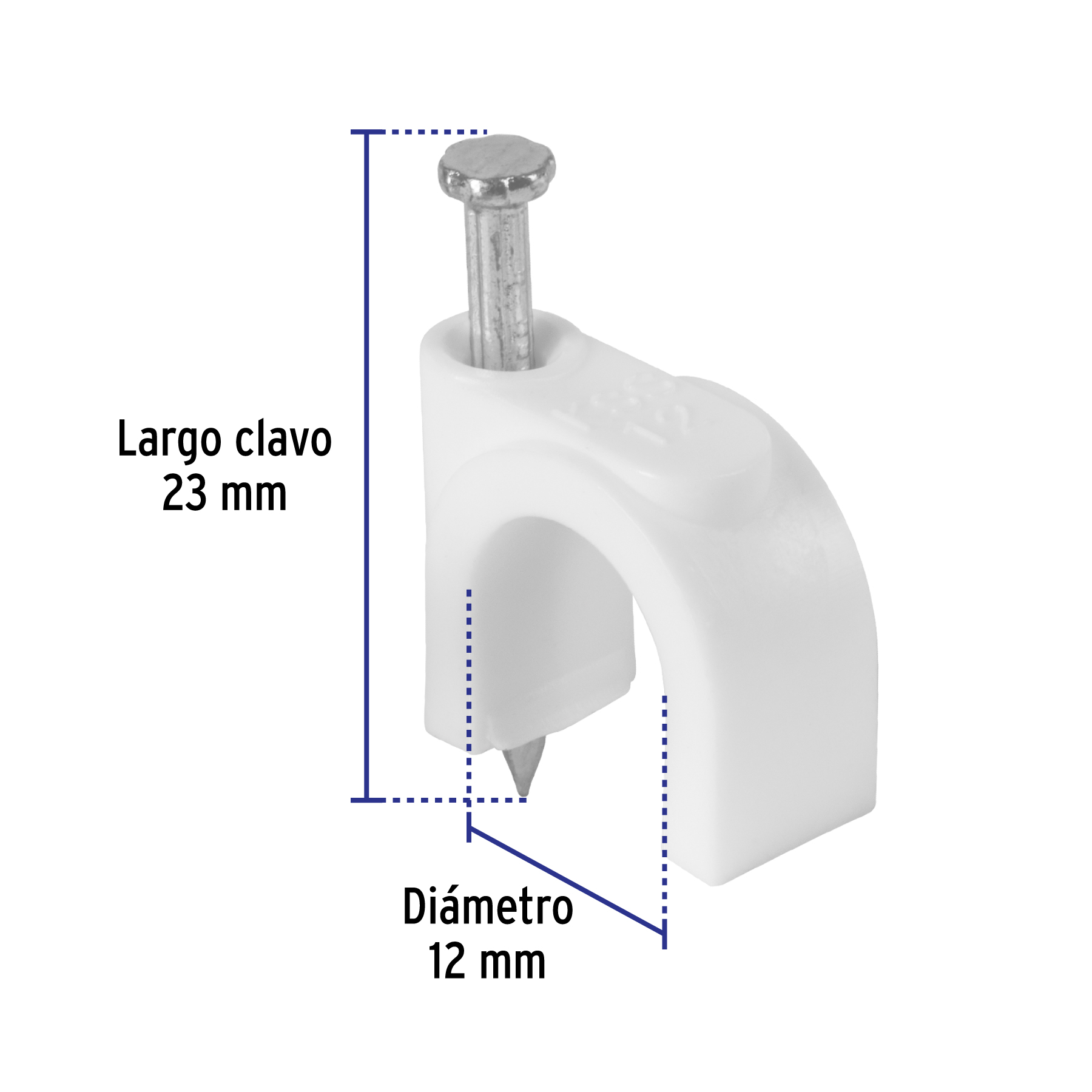 GRAPA PARA CABLE 12MM