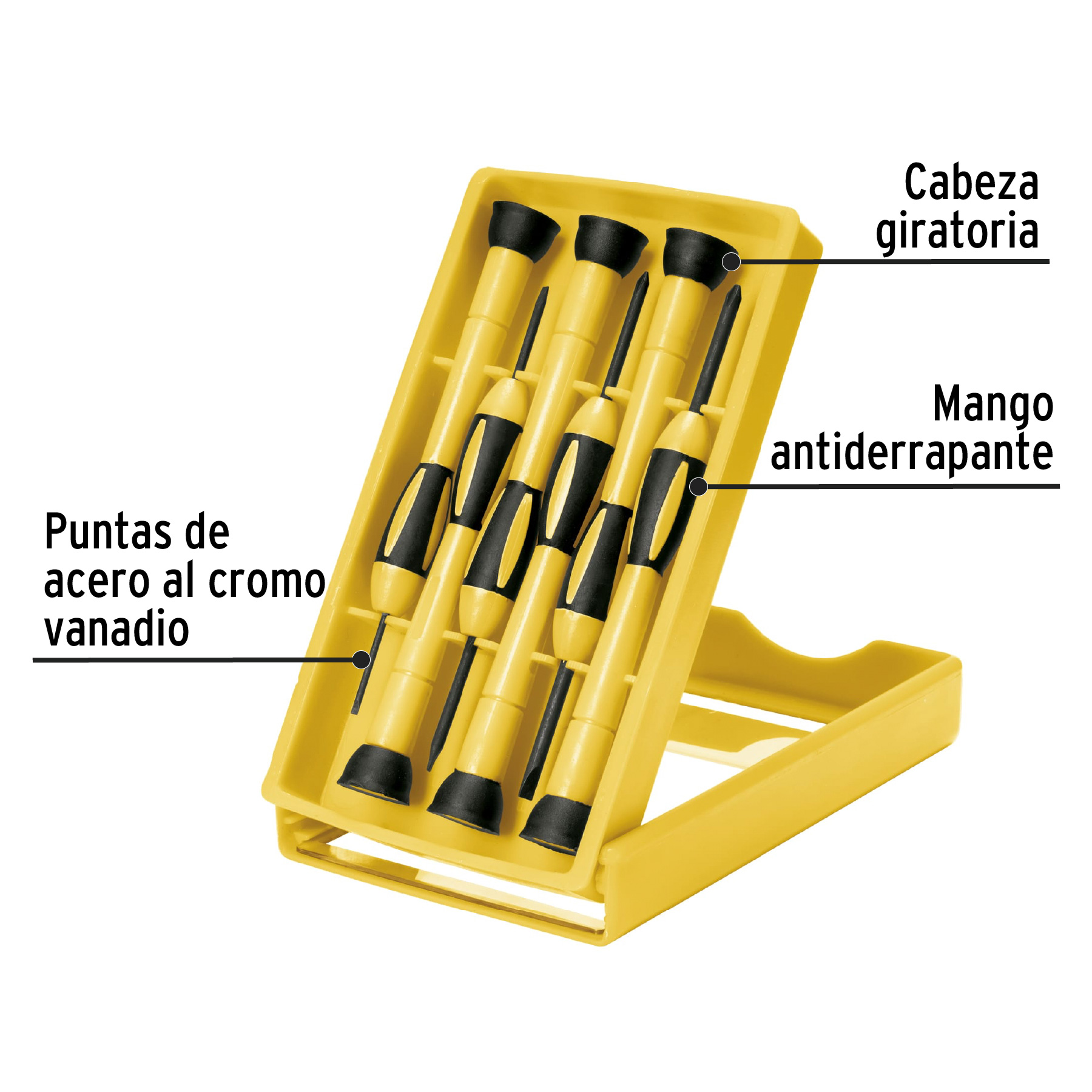 JUEGO DESTORNILLADOR PRECISION 6 PZAS TRUPER (JOY-6)