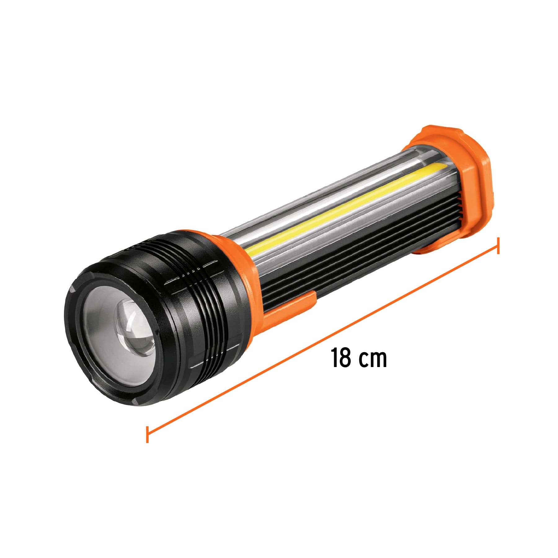 Linterna LED recargable imantada. 24 COB LED + 1 LED. 5 modos de ilumi –