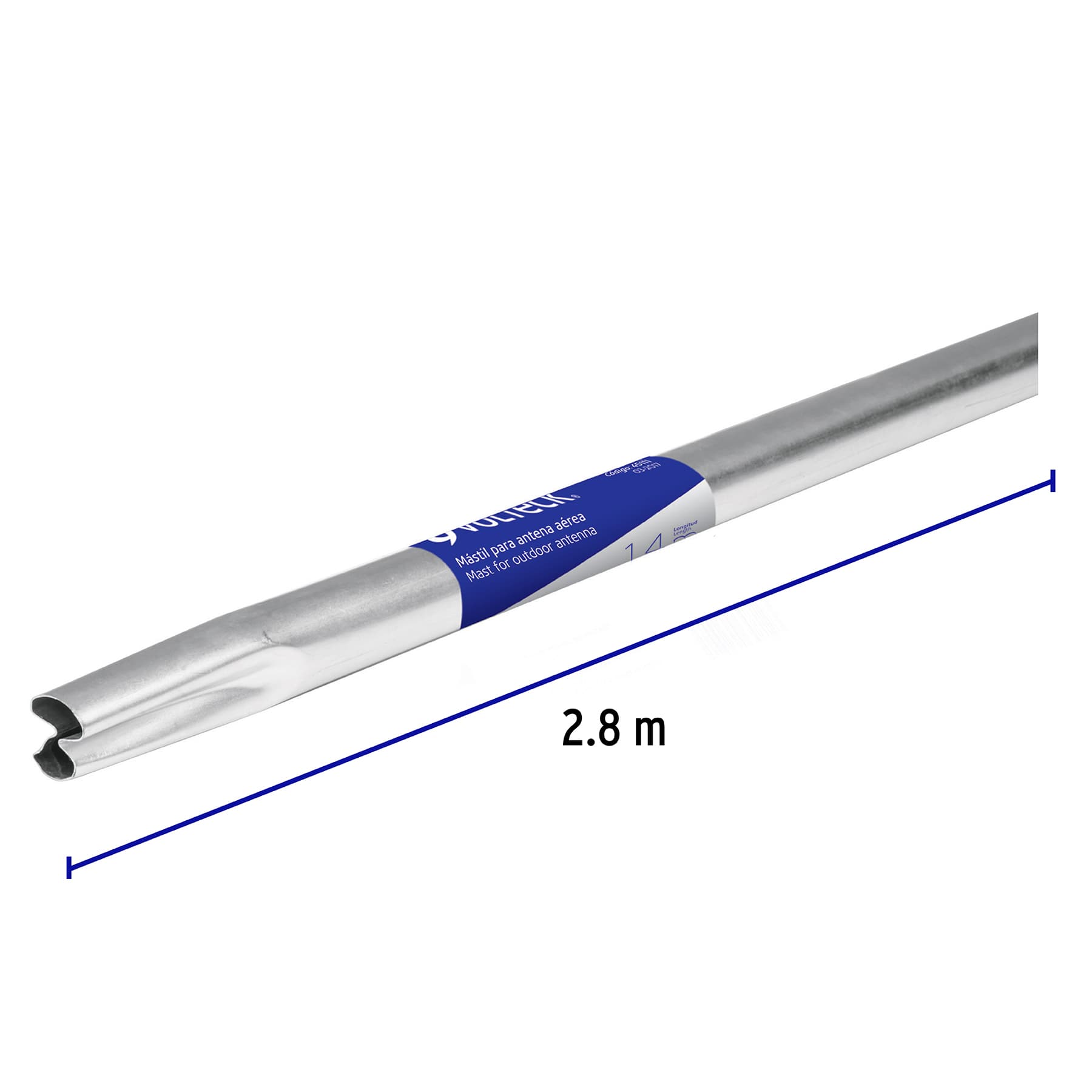 Ficha Tecnica Mástil de 2.8 m para antena aérea, Volteck