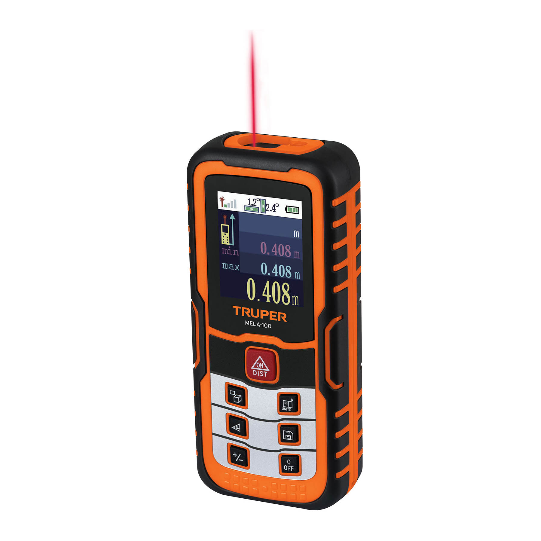 Ficha Tecnica Medidor láser de distancia de 0.05 m a 100 m, Truper, medidor  laser distancia 