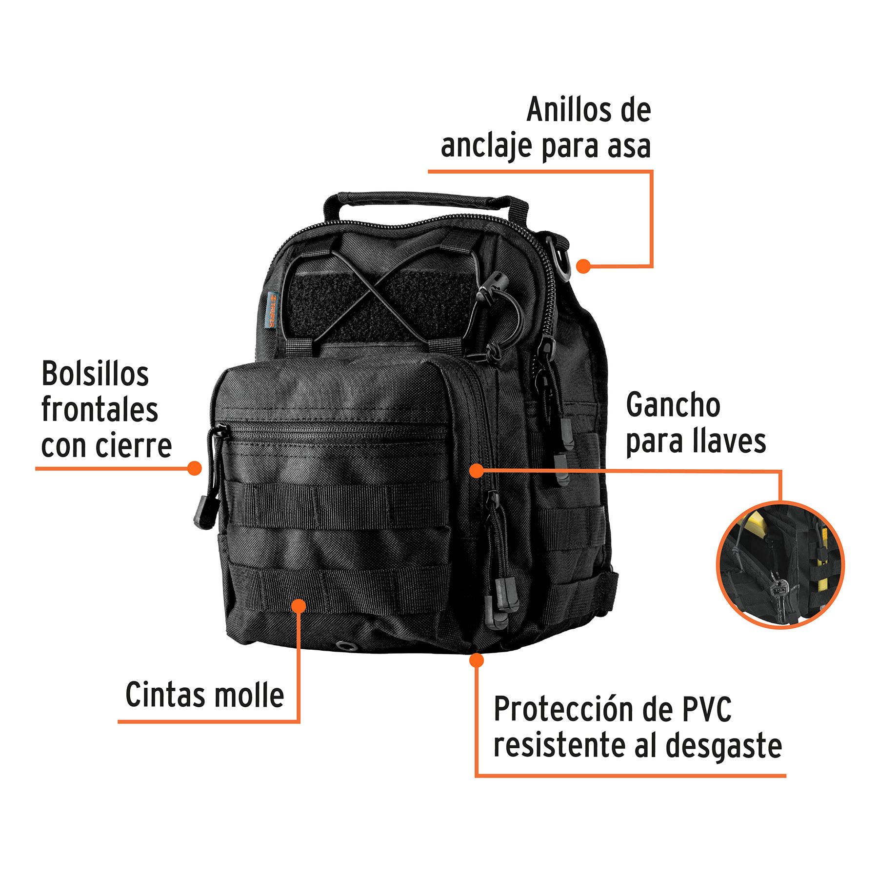 Mochila Tactica GJP 4 en 1