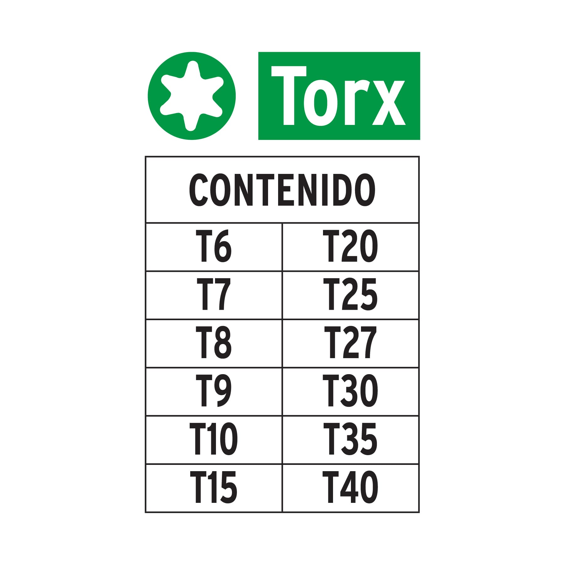 TRUPER EXPERT JUEGO 12 PUNTAS TORX 50mm VARIAS(6)