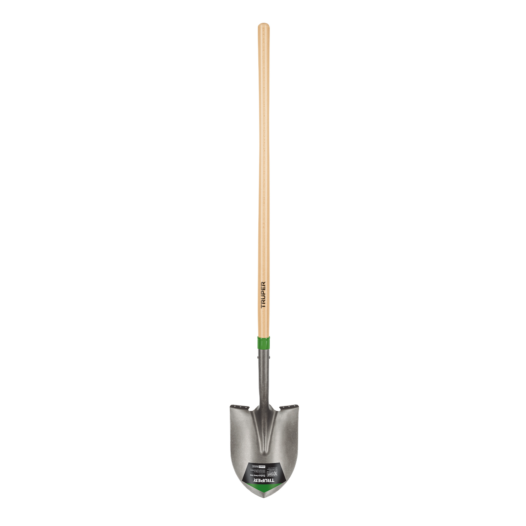 Truper 47-Inch California Trenching Shovel With 4-Inch Blade | Professional Grade Ash Wood Handle Contractors Shovel