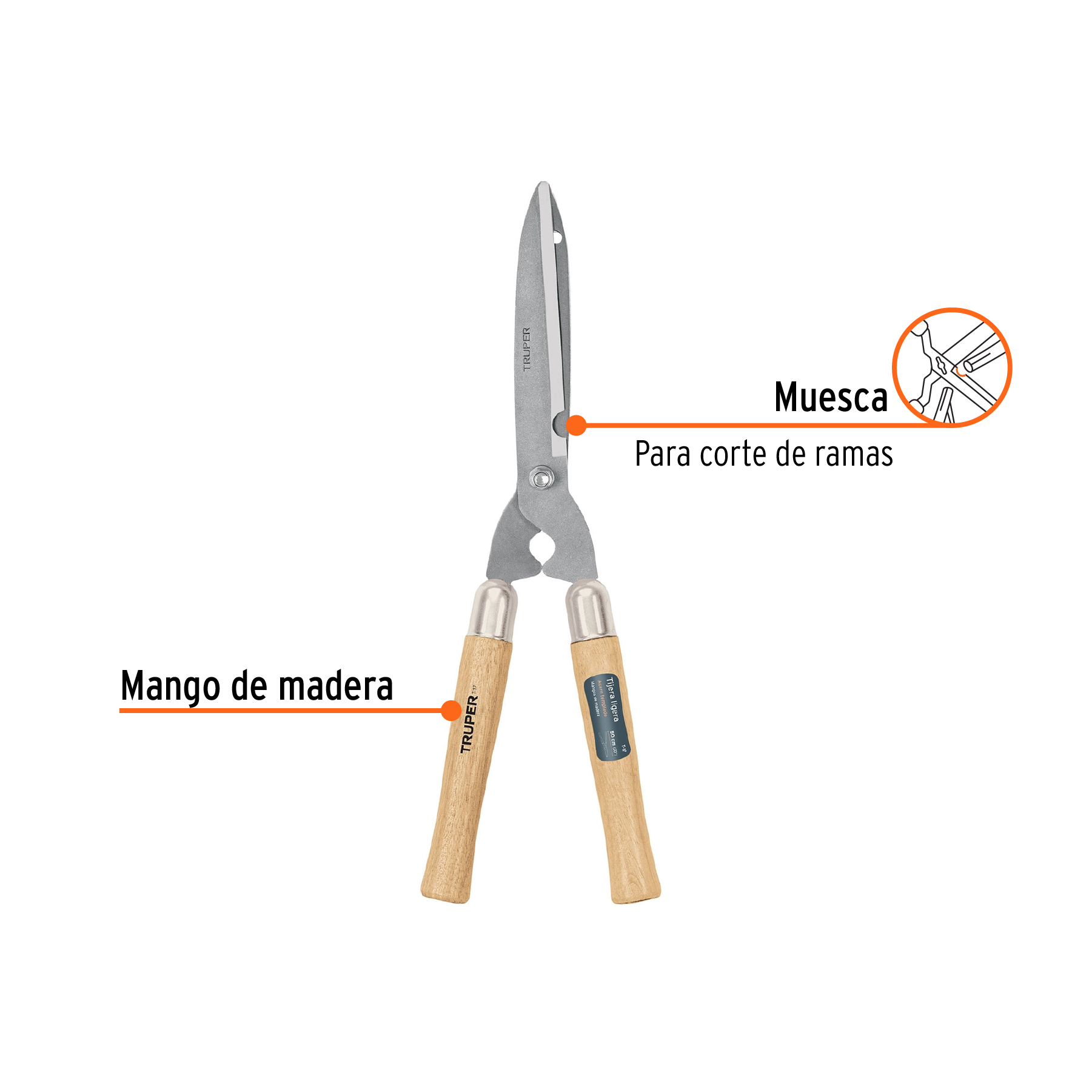 Tijera Poda 2 Manos H/Dentada 12 18389 Truper