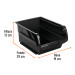 Gaveta apilable de plástico 29 x 19 x 13 cm, Truper