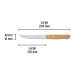 Cuchillo con sierra para asado 5" mango de madera, Pretul