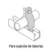 Abrazadera para unicanal de 1 1/2", Volteck