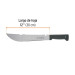 Machete rambo 12" cacha inyectada negra, con funda, Truper