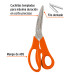 Tijera 8" multiusos de acero inoxidable, cuchillas dentadas