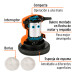 Pulidora compacta a una mano, 6", 45 W, profesional, Truper