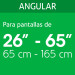 Soporte para pantallas de 26" a 65" con movimiento angular