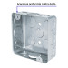 Caja cuadrada 4" x 4" económica, Volteck
