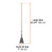 Raspador forjado de 7", mango largo de 54", Truper