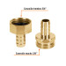 Juego de conectores 1/2" macho/hembra de aluminio