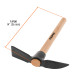Talacho-pico, mango de madera 14", Truper