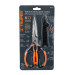 Tijera 8" multiusos de acero inoxidable p/cocina, mango TPR