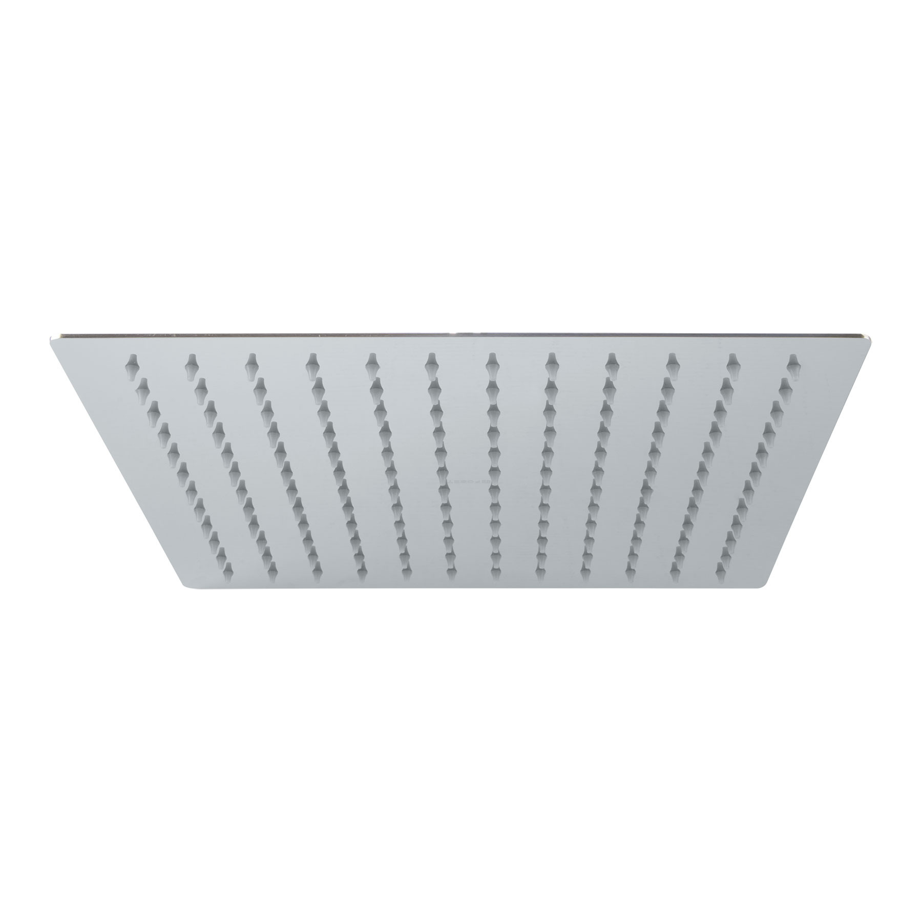 Regadera cromo 12" plato cuadrado delgado sin brazo, Foset