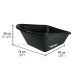 Concha plástica para carretilla CAT-60PL / TP-6, Truper
