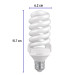 Pack 4 lámparas espiral T4 28 W luz de día, caja, Volteck
