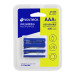 Blíster con 4 pilas AAA recargables uso general, 600 mAh