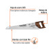 Serrucho Rapid 22", 7 DPP, mango de madera, Truper