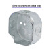 Caja octagonal 4" x 4" reforzada, Volteck