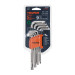 Juego de 9 llaves torx largas con organizador abatible