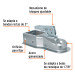Acoplador para remolque, para bola de 1-7/8", Truper