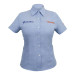 Camisas azules manga corta, para dama