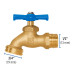 Llave de nariz para jardin, 1/2", blister, Foset