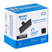 Regadera cuadrada 4", acero inox, sin brazo, negro, Tubig
