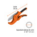 Cortador profesional tubo de plástico, corte 2-1/2", Expert