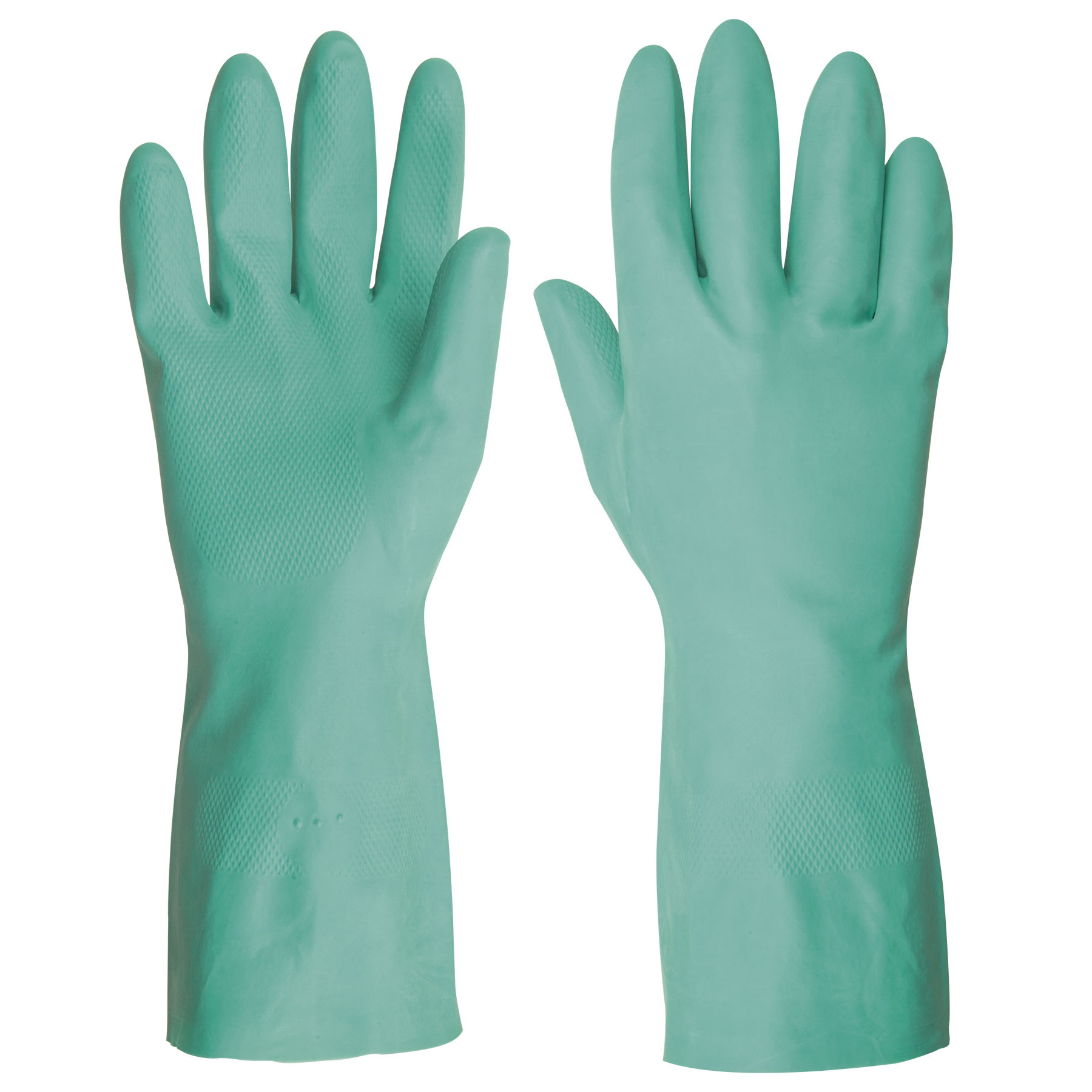 Guantes para manejo de solventes, nitrilo, verdes