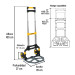 Diablo de carga, plegable, 100 kg, Pretul