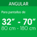Soporte para pantallas de 32" a 70" con movimiento angular