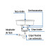 Céspol doble 1-1/2", s/contra, polipropileno, para fregadero