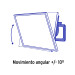 Soporte para pantallas de 26" a 65" con movimiento angular