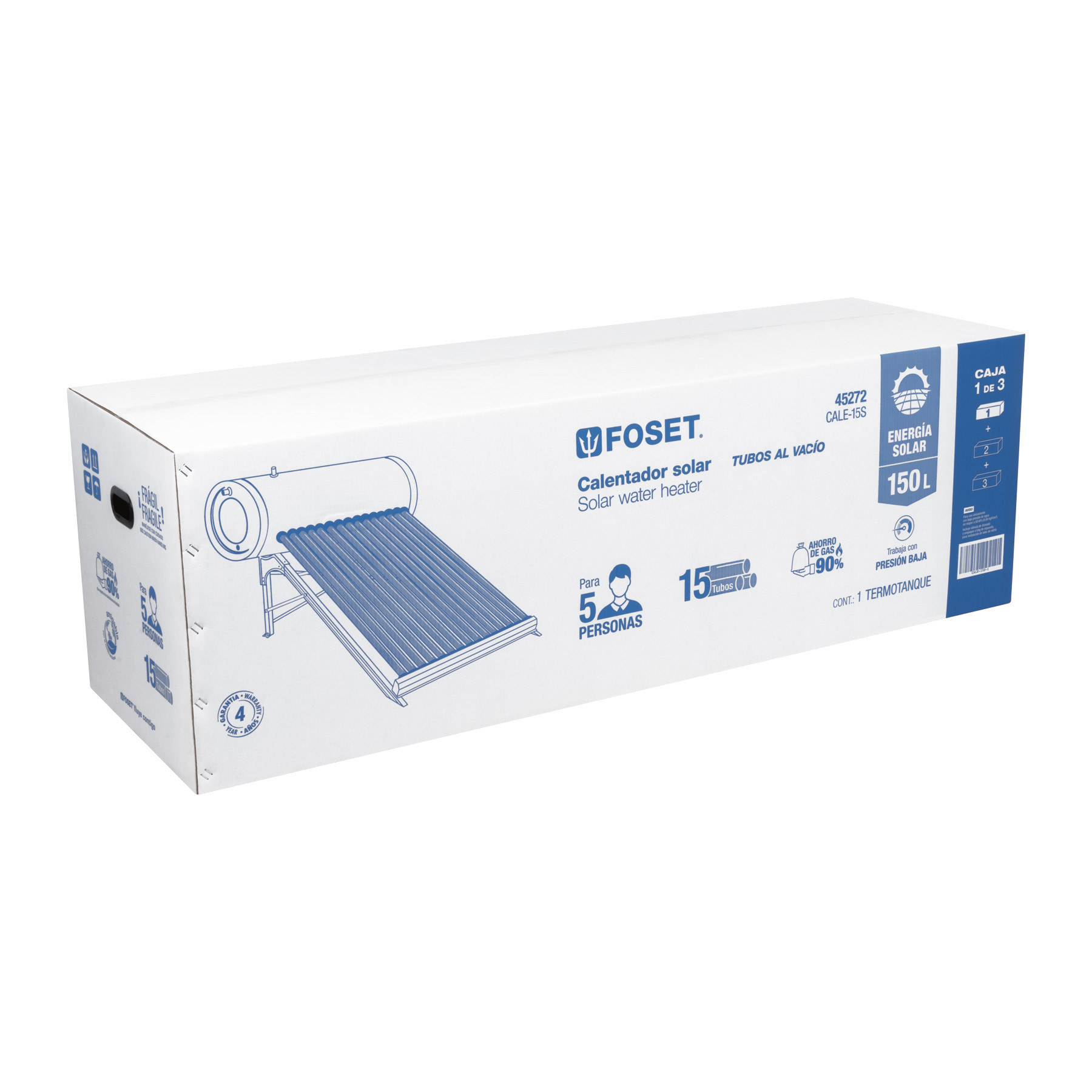 Caja de empaque de repuesto para termotanque CALE-15S