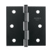 Bisagra cuadrada 3", acero negro, cabeza plana, Basic