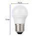 Lámpara de LED, G45, 6 W, luz de día, Volteck