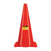 Cono de precaución de 70 cm de PVC, Pretul