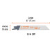 Blíster con 2 seguetas sierra sable 6" 10-14 DPP uso general