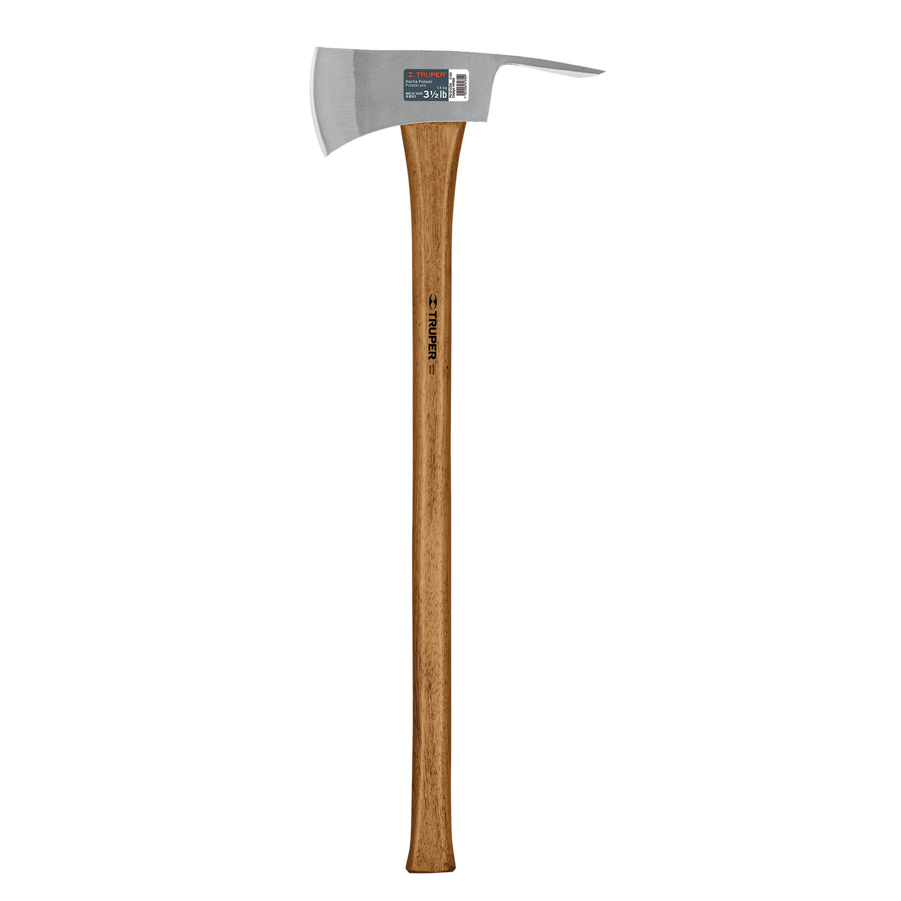 Hacha Pulaski 3-1/2 lb, mango de hickory 35", Truper